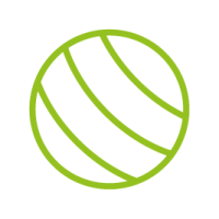 Logo palla medica verde